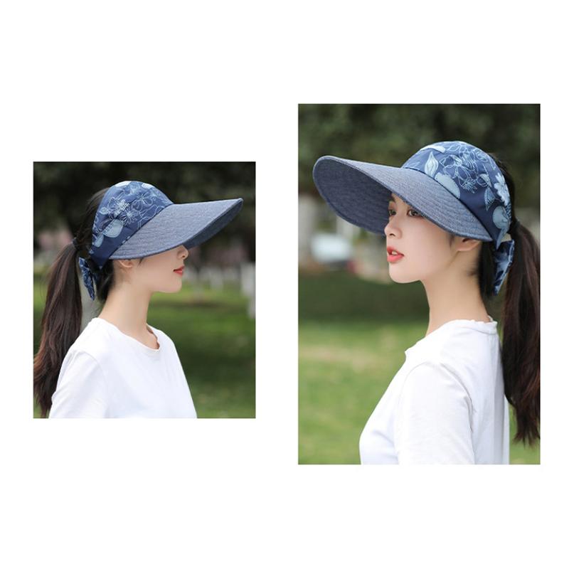 כובע בד פרח נושם 1 יחידה כובע שמש טמפרמנט כובע הצללה חיצוני