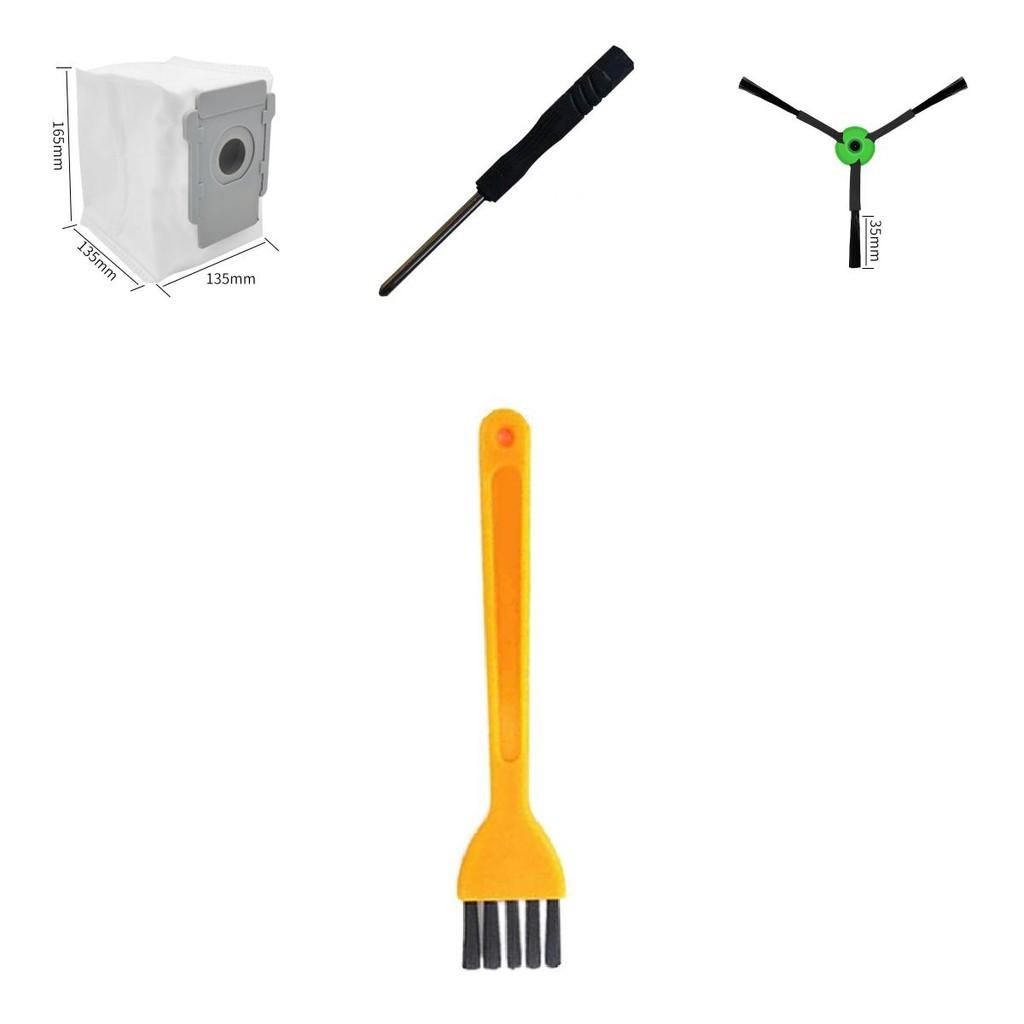 Pour Irobot Combo I5 J5 Accessoires d'aspirateur robotique Comprend la brosse principale, la brosse latérale et le sac à poussière