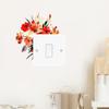 Self-adhesive Waterproof Minimalist Flower Switch Stickers for Living Room Bedroom Wall Decor