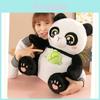 Adorable 30cm 40cm 50cm Cute Bamboo Holding Panda Plush Toy Soft Stuffed Animal Gift