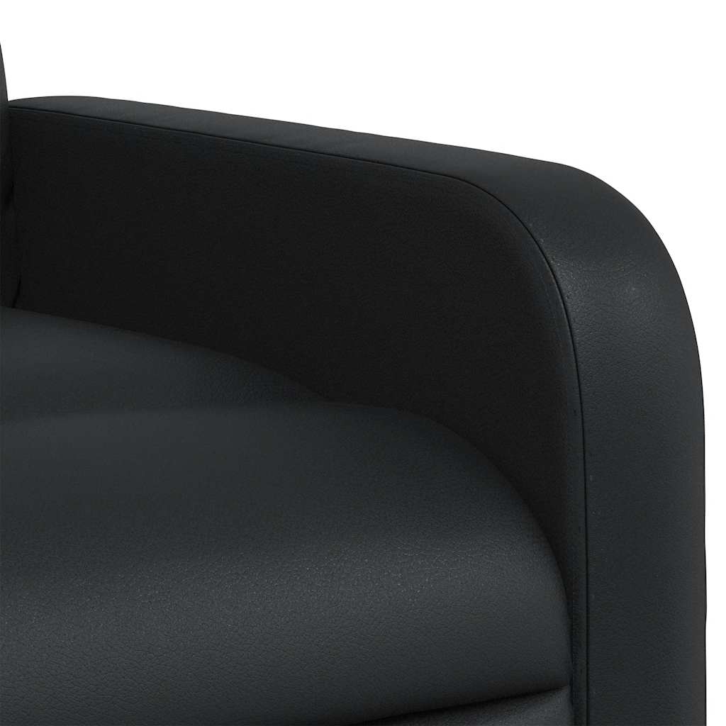 Relax Chair Black Synthetic Leather