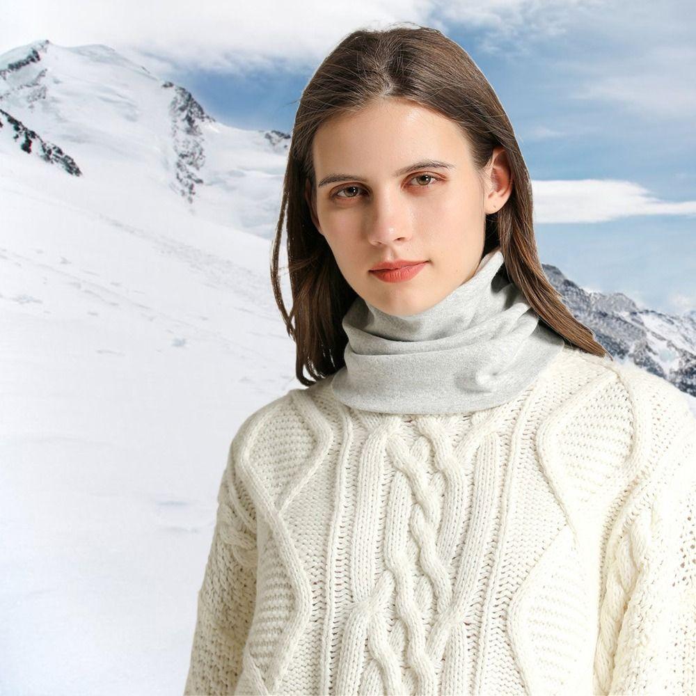 Cotton Neck Scarf Solid Color Cycling Scarf Warm Neck Protection Neck Warmer Cycling