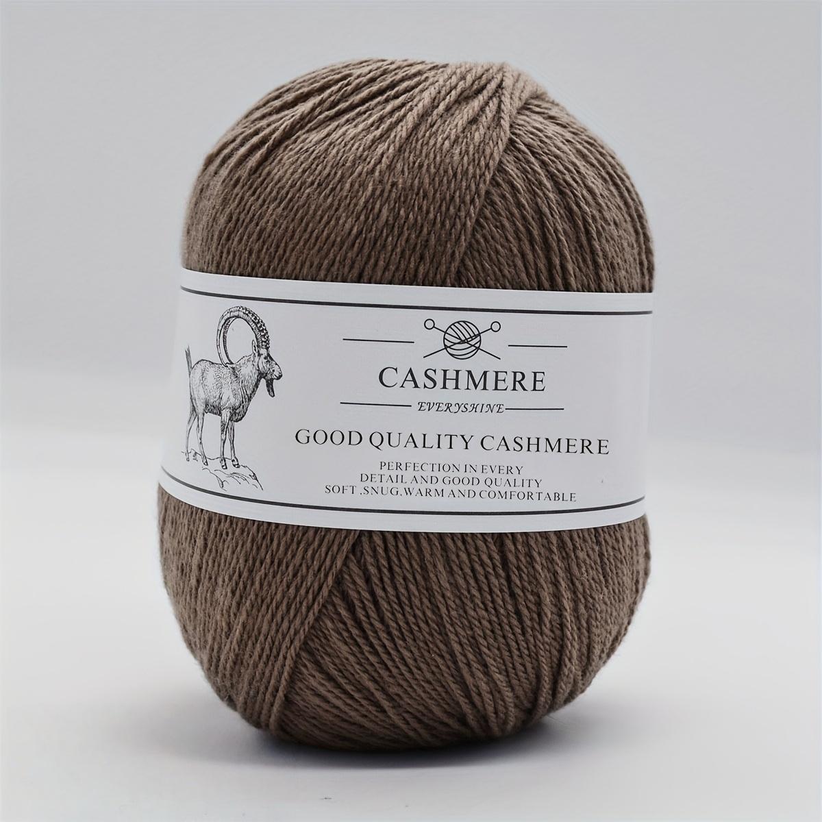 

Пряжа премиум-кашемира для вязания спицами и крючком – 50 г/1,76 унции, 320 м/350 ярдов, ультрамягкая тонкая шерсть ручной работы (Спицы 1,5-2,5 мм) Свитера DIY-поделки