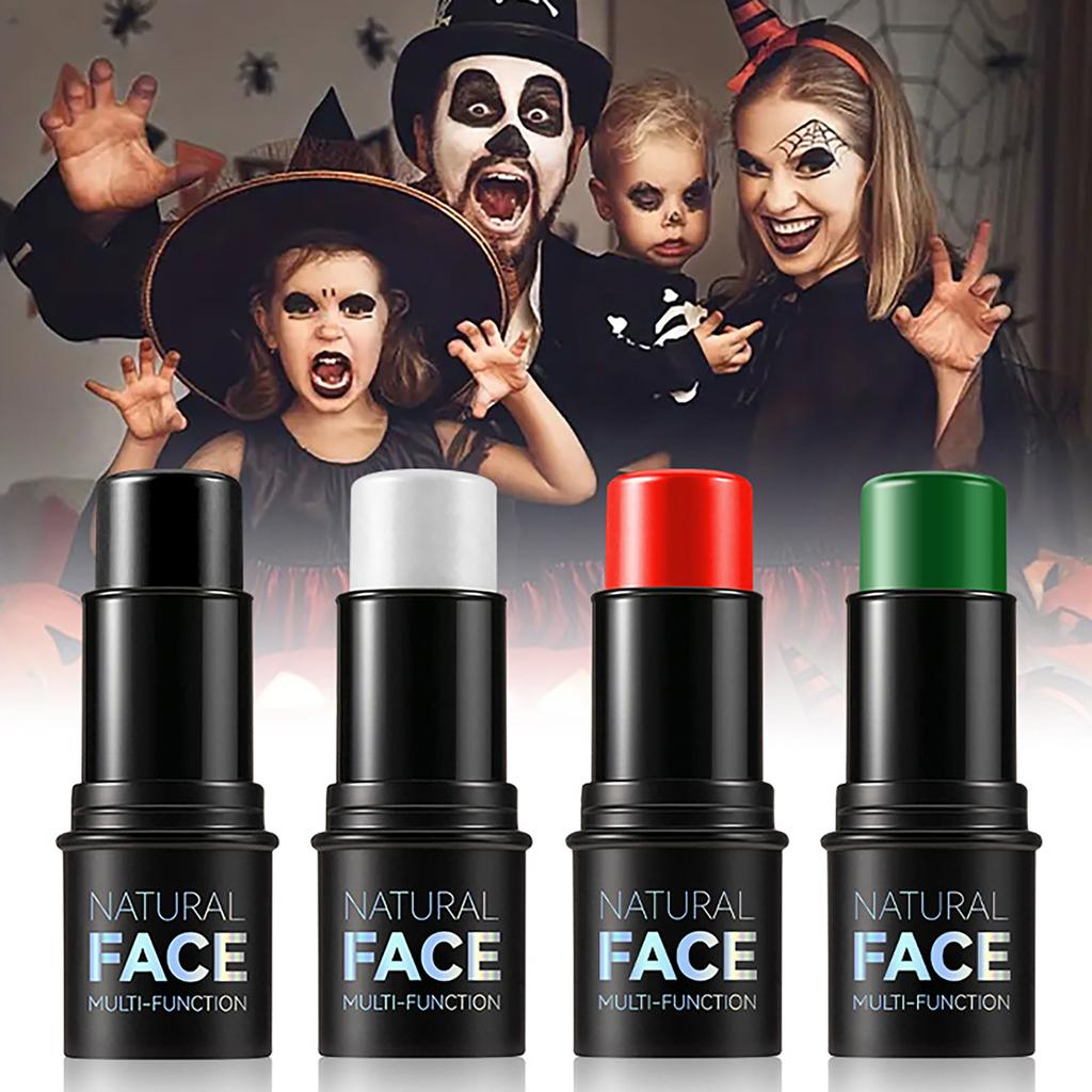 Single Black Matte Halloween Face and Body Paint Stick for Costume Party Makeup Long Lasting Safe Cream Makeup for Kids