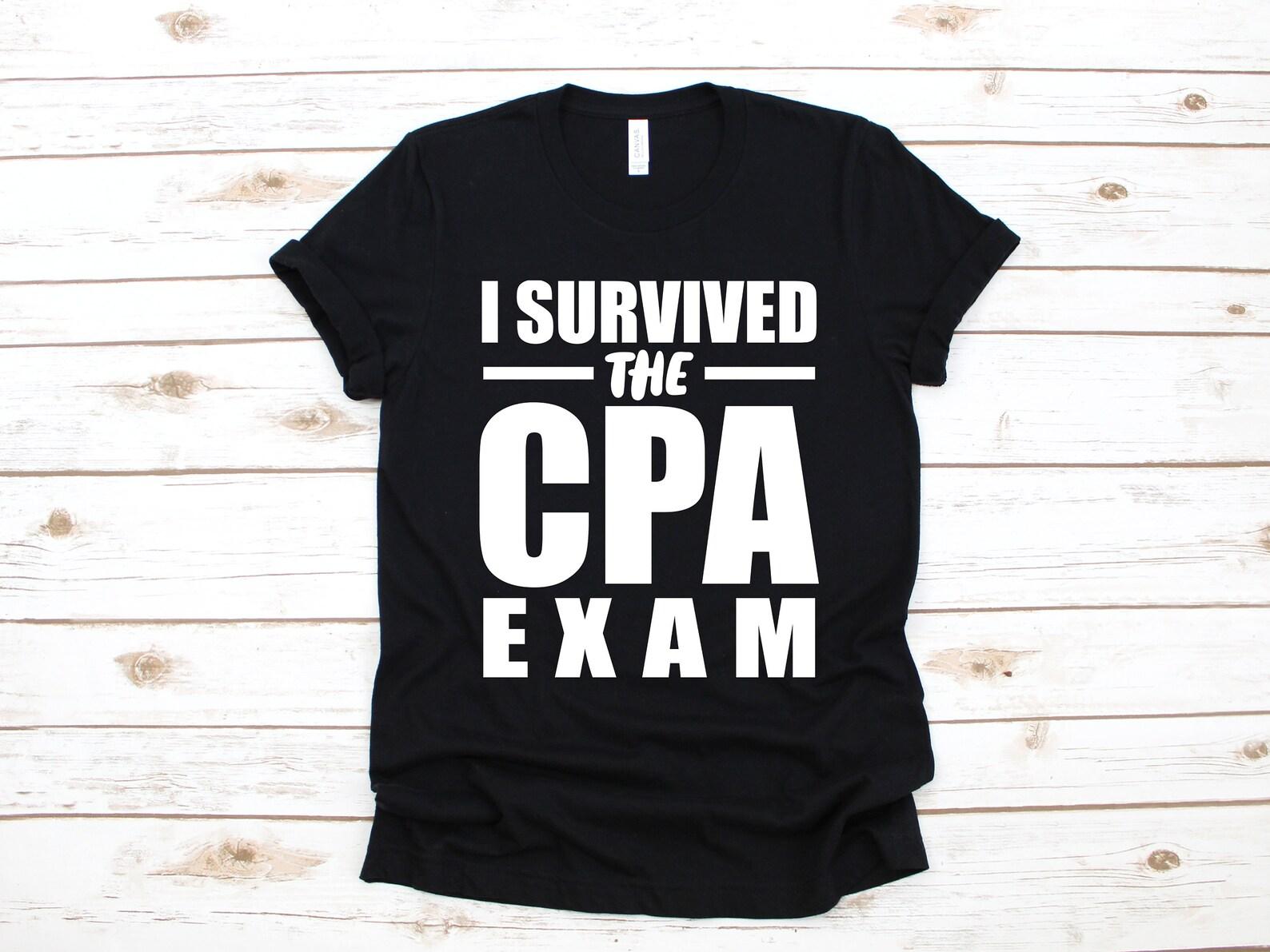 Survived CPA Exam T-Shirt, Funny CPA Shirt, CPA Tank Top, Gifts for Accountants, T-shirt,T-shirt, Gift M