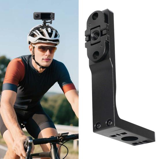 Horizontal Mount Bracket for Insta360 X3/X4/X5 Aluminum Alloy Action Camera 90 Degree L Bracket Transverse Support Holder with 1/4-inch Screw Hole