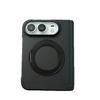 IPhone 18 Duo Foldable Phone Case With 360 Rotating Stand Magnetic Mid-Hinge Full-Body Leather Cover Anti-Drop Protection