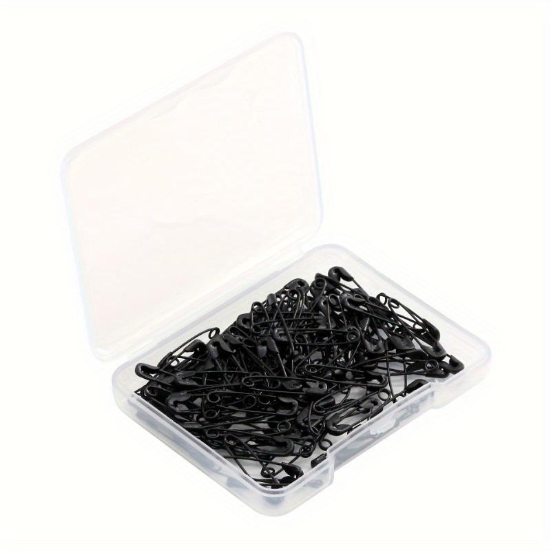 120pcs Durable Black Safety Pins - Small & Multipurpose for Sewing, Quilting, Knitting, and DIY Projects, Sharp Metal Points, Secure Clasp