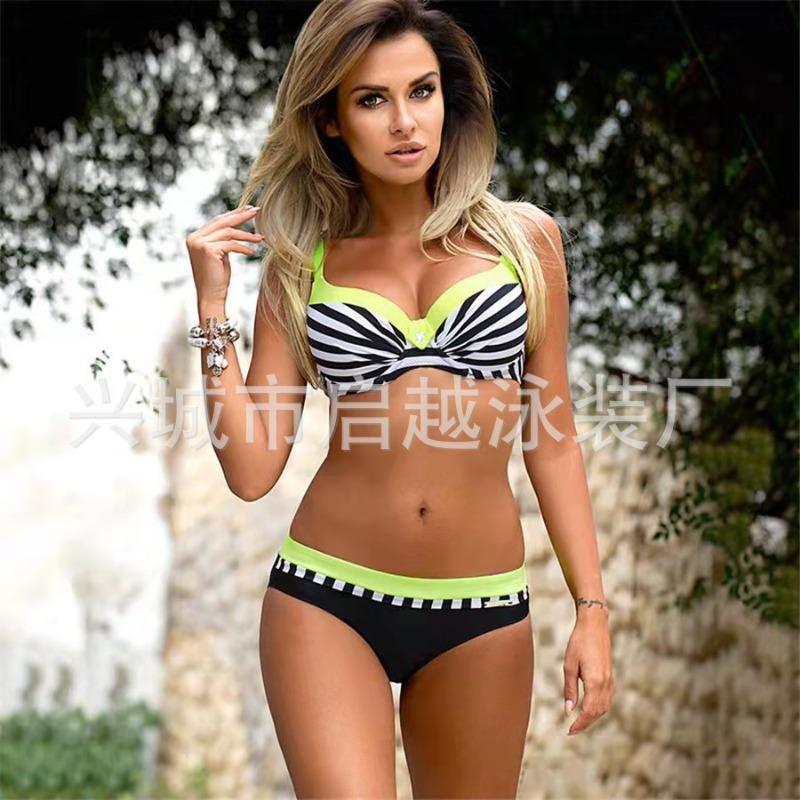 New Bikini Small Breasts Gather and Look Thin Hot Spring Vacation Swimsuit