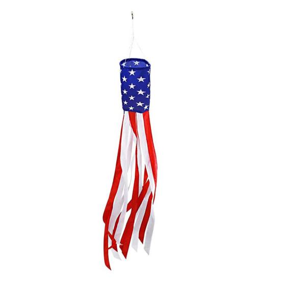 

American Flag Wind Flag 4th of July Decorations Independence Day Weatherproof Flag Patriotic Display for Garden Yard E