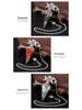 1690 Three-Phase Moon Seven Chakra Stone Resin Hexagonal Crystal Pendant Pendulum Cross-Border Jewelry