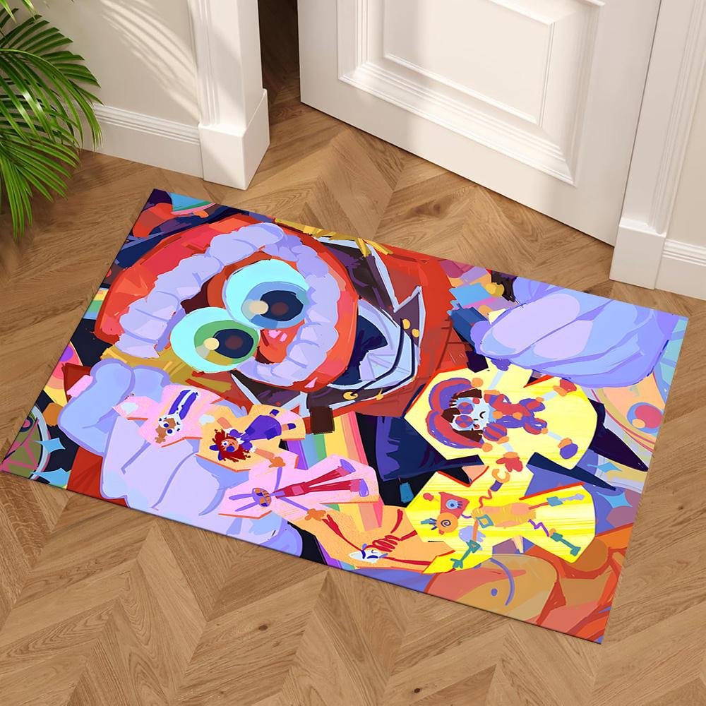 Colorful Cartoon Characters Floor Mat Perfect for Bedrooms Outdoor Living Rooms Balcony Antislip Carpet Office Home Decor