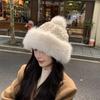 Thick Plush Plush Winter Hat Ear Covering Faux Fur Hats Gifts Basin Hats  Women