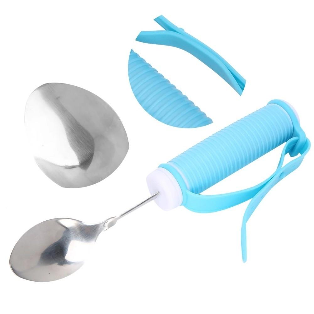 Angle Adjustable Anti-Slip Eating Spoon Anti-Shake Food Aid Fork  Stroke Recovery