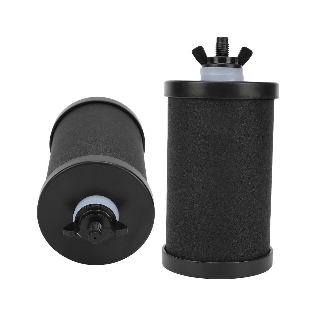 2 Stück Wasserfilter-Ersatz Kohleblock Edelstahl Abnehmbar Wasserreiniger Verbessert den Geschmack für Zuhause Reisen