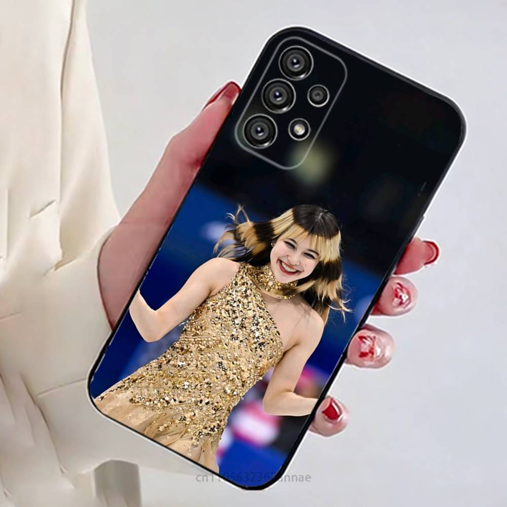 

A-Алиса Лю Золотой 2026 Чехол для телефона для катания на коньках для Samsung Galaxy A73,23,53,33,14,24,13,72,22,52,32,54,A34 Мягкий чехол Samsung A41