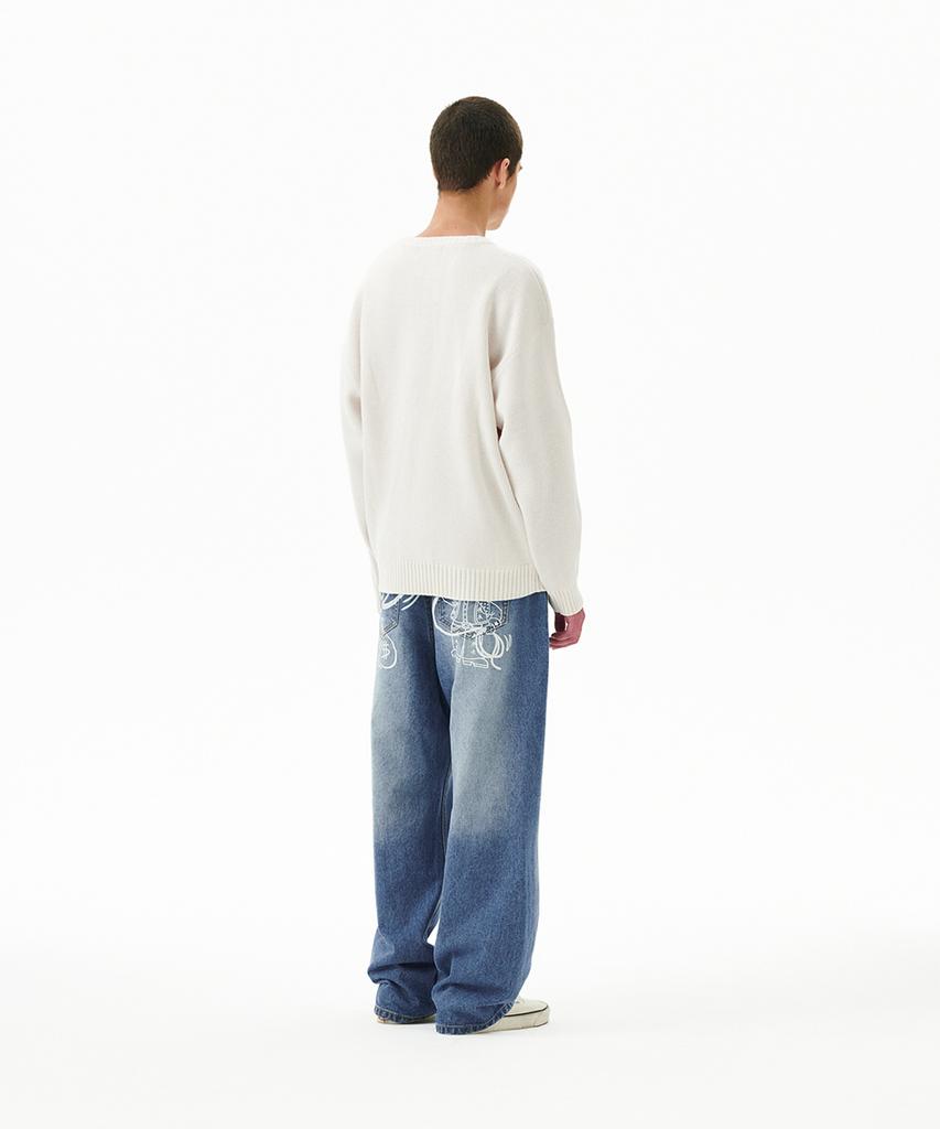 MAHAGRID So Far So Good Knit Sweater Ivory(Mg2Ffmk601A)
