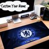 Custom Name Mouse Pad Blue Chelsea Football Club Logo Mouse Pad Desk Mat, Non-Slip Rubber Backer Pad For Computer Notebook Gaming Mouse Pad Gift