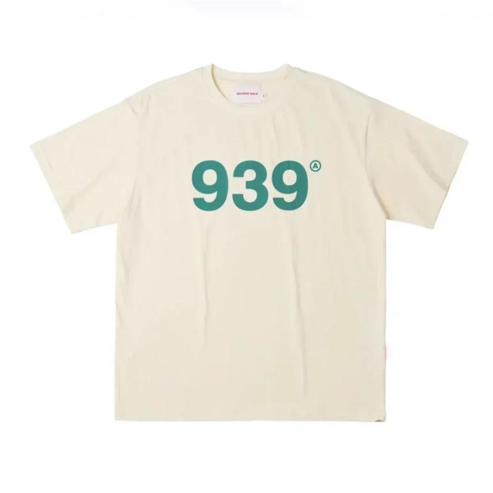 2024 Letter Printing 939 New Men‘s Tshirt Casual Baggy Short Sleeve T-shirt Korean Style Oversized Tees Women's Tops