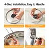 Visible Oil Splatter Guard Heat Resistant Wok Splatter Lid New Pot Lid  Home Kitchen