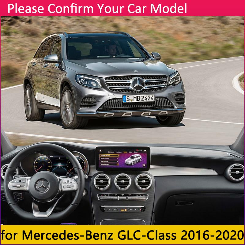 For Mercedes Benz GLC Class Coupe X253 C253 Anti-Slip Mat Dashboard Sunshade Dashmat Carpet Accessories 2016 2018 GLC300 200 220