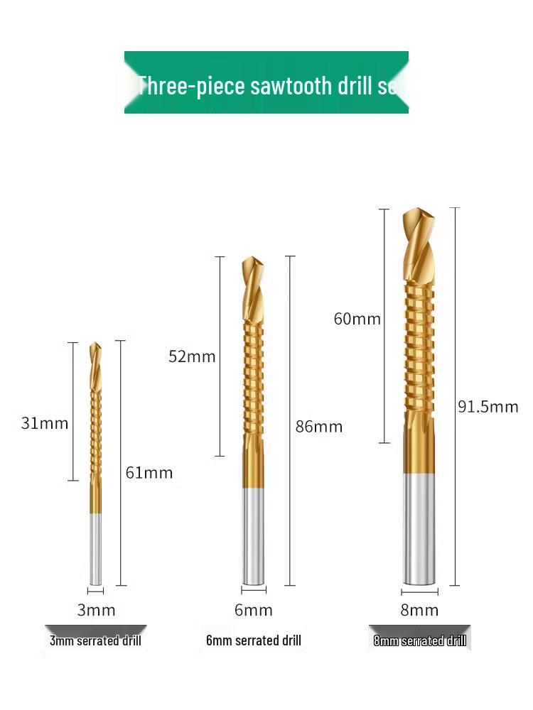 Cobalt Hole Opener for Serrated Alloy Step Drill Bit, Stainless Steel Multi-functional Hole Expander