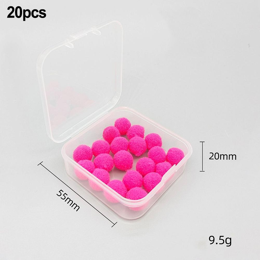 20/100 ks Rybářská nástraha Jasné barvy Mušky Nástraha Žlutá/Oranžová/Zelená/Růžově červená