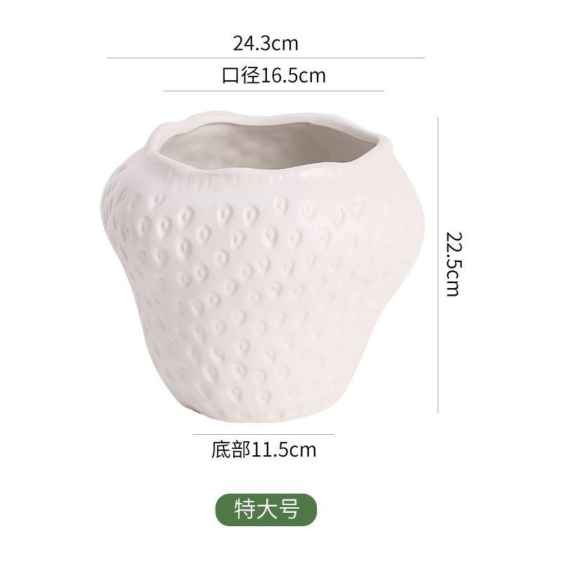 European Style Ceramic Strawberry Vase Colorful Potted Ornaments Living Room Dining Table Hydroponic Flower Ware Strawberry Vase