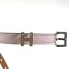 Hermes Pop H Logo Buckle Thin Belts Accessories Belt Leather Mauve Pail Pink