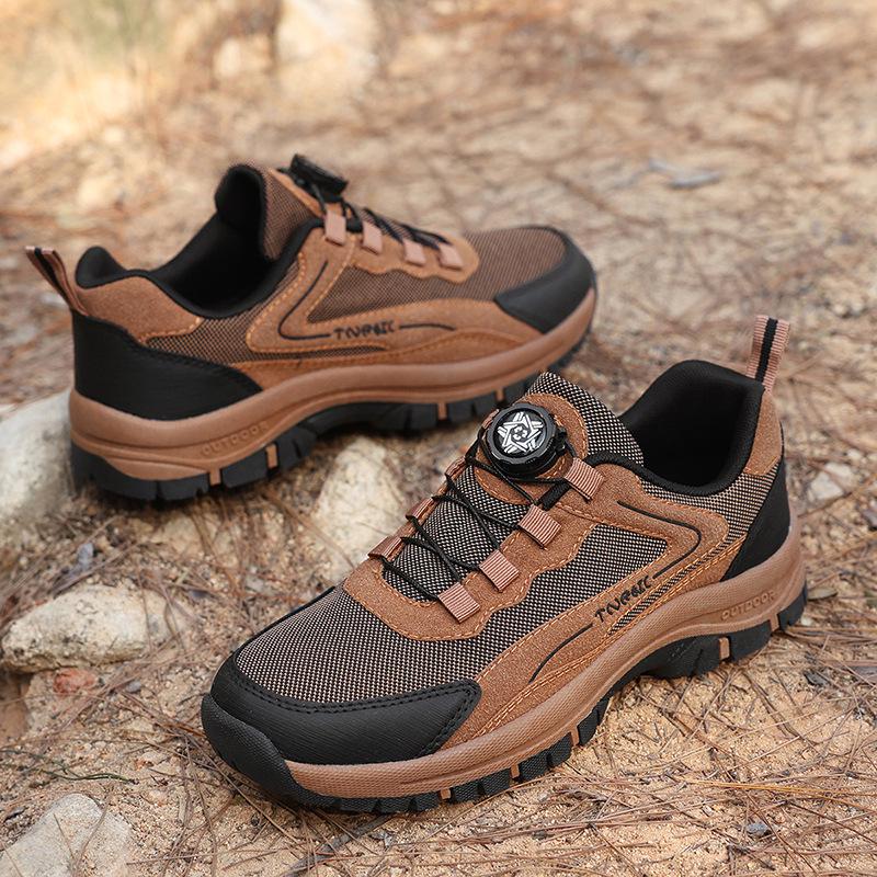 Men's Non-Slip, Wear-Resistant Outdoor Hiking and Running Shoes - Large Size