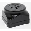 Panasonic Grounded 3P20A Square Outlet Black WK1420