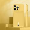 Push Card Slot Wallet Matte Silicone Phone Case For iPhone 16 14 15 Plus 13 12 17 Pro Max X XR XS 7 8 Shockproof Soft Back Cover