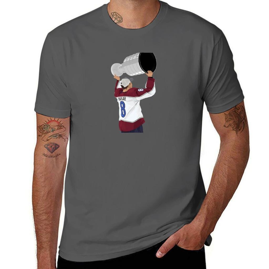 Cale Makar 8 Tshirt Urban Style Casual Short Sleeve Top