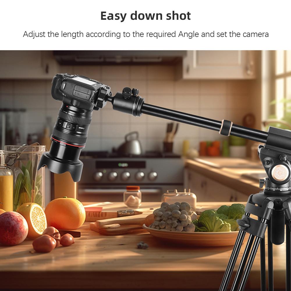 36.6in Tripod Extension Rod Boom Arm for Tripod with Quick Release Plate 10KG/22lbs Load Capacity 2