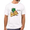 SPAPEX Pizza And Pineapple No One Needs To Know Printed Men T-Shirt Forbidden Love T Shirts Short Sleeve Tshirts Cool Tee