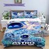 ASTRO BOT Custom Name Pattern Bedding,Quilt Set Quilt Cover Pillowcase Home Birthday Gift(1 * Duvet Cover + 2 * Pillowcase, Without Core)