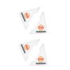 2/4PCS Transparent Car Door Corner Anti-collision Covers Stickers Center Cover For Nissan X-trail Tiida Versa Sentra Juke Rogue