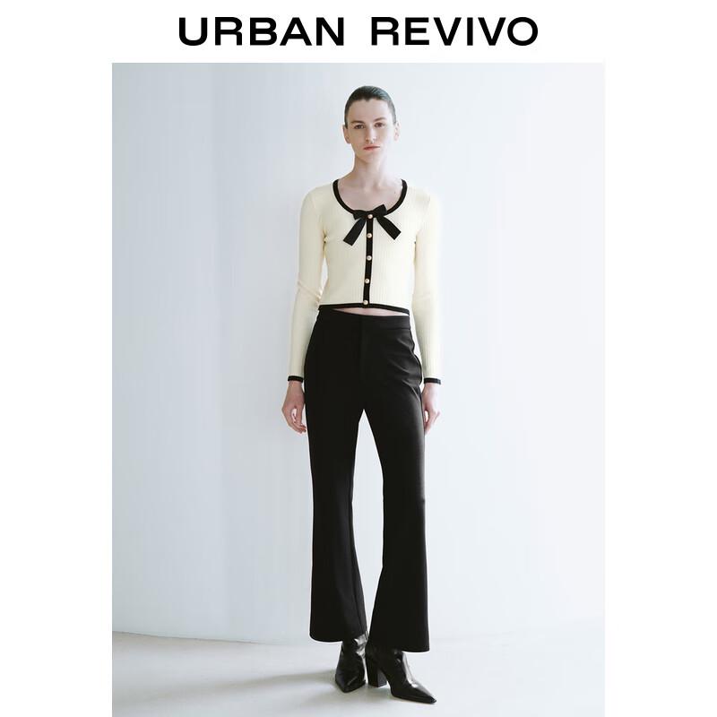 UR 2025 Summer Women's High-Waist Solid Flare Pants