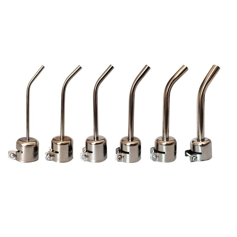 Multi-Model Hot Air Gun Nozzle Set - Straight, Angled, Bent for 850/858 Desoldering Stations
