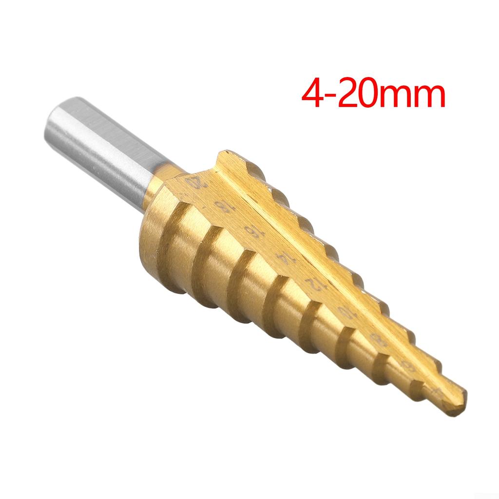 Broca Escalonada Cónica 4-32mm/4-20mm/4-12mm Para Cortar Agujeros Acero de Alta Velocidad
