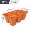Silicone 4/6/12 Cell Seed Starting Tray Reusable Indoor Garden Nursery Box Seedling Pot Plants Propagation Germination Container