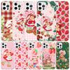 Strawberry Cartoon Girl Soft Cover for iPhone 16 17 Air 15 14 Pro Max 16E Phone Case 13 Mini 12 11 7 SE 8 Print Pattern Fit Case