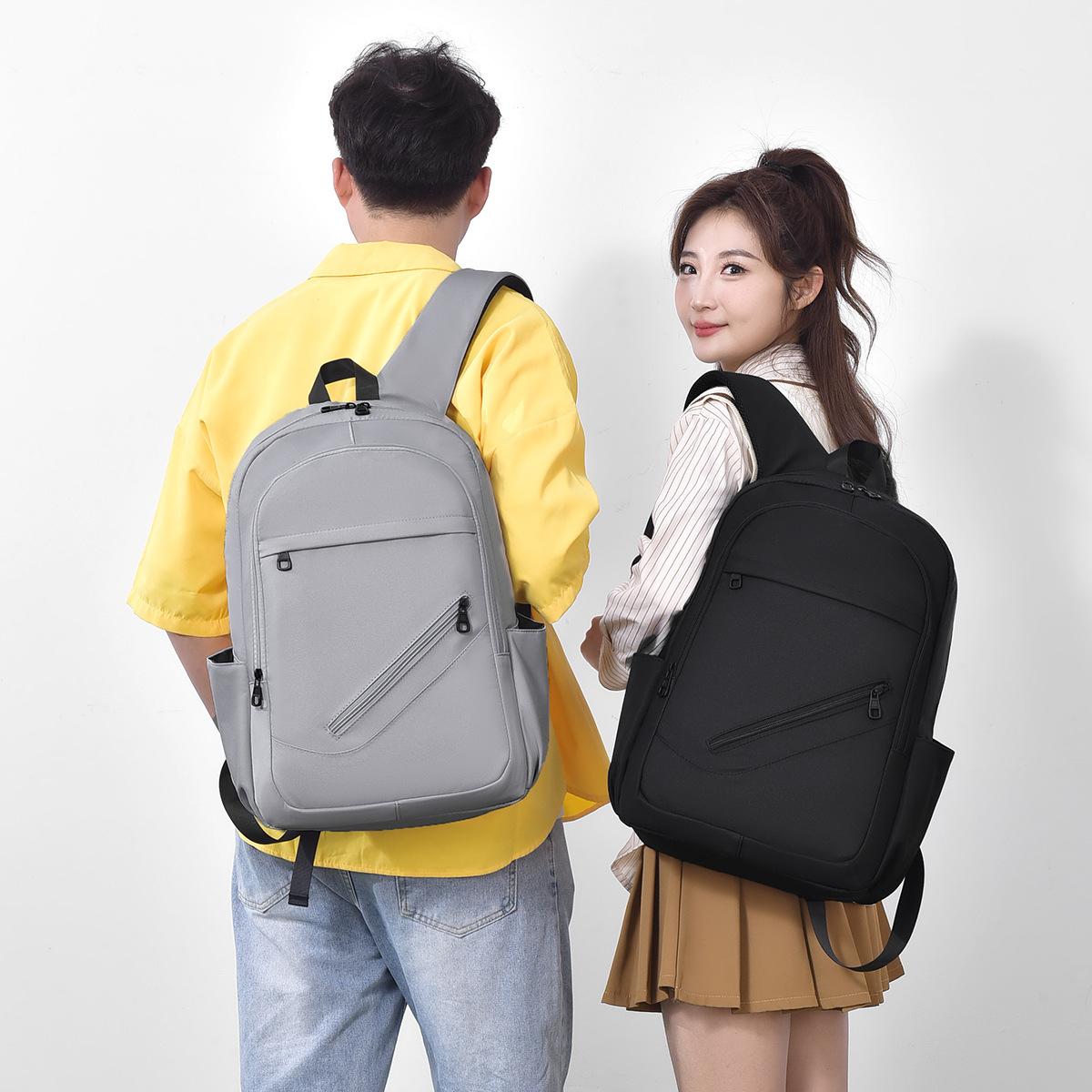 

New business backpack for men and women New simple commuter computer backpack Large capacity bag чорний