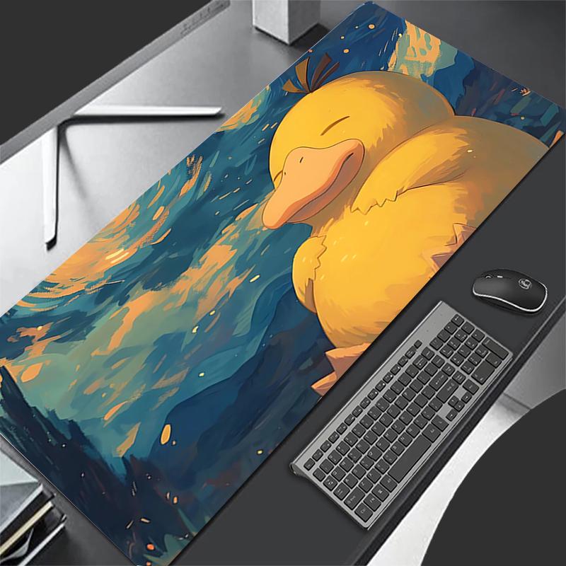 Anime Mouse Pads Big Gamer XXL Keyboard Desk Mouse Mat Carpet Rubber Tapis Souris Gaming Psyduck Notbook Pc P-pokemons Mousepad