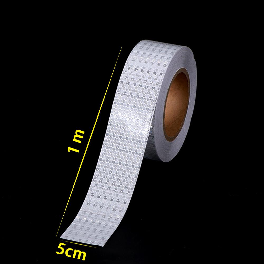 5cm width Reflective Tape 1/3/5/8m Safety Warning Sticker Reflector Protective Tape Strip Film for Trucks Auto Motorcycle VanPinstriping Tape 3