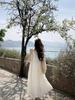 Spring 2026 French Holiday 3D Floral Tiered Camisole Dress for Women