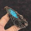 Tibetan Turquoise Pendant Copper Wire Wrapped Pendant Octopus Pendant Gemstone Copper Jewelry Gift For Her Handmade Pendant Gift For Mother