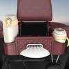 High Quality Car Backseat Organizer Storage Box with Hook Auto Interior Decoration Drink Cup Tissue Holder Travel Accessories