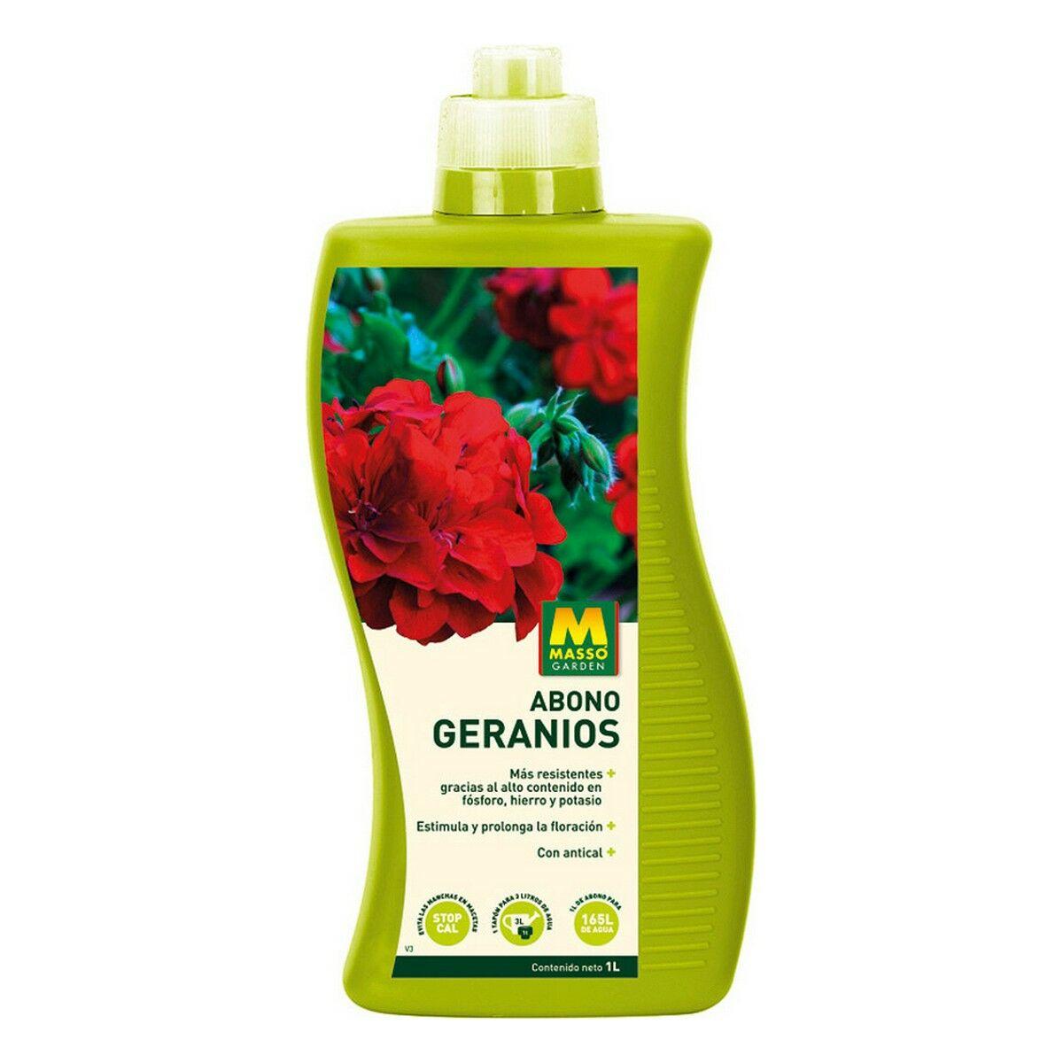 

Неорганическое удобрение Massó Geranium 1 л TU прозрачный
