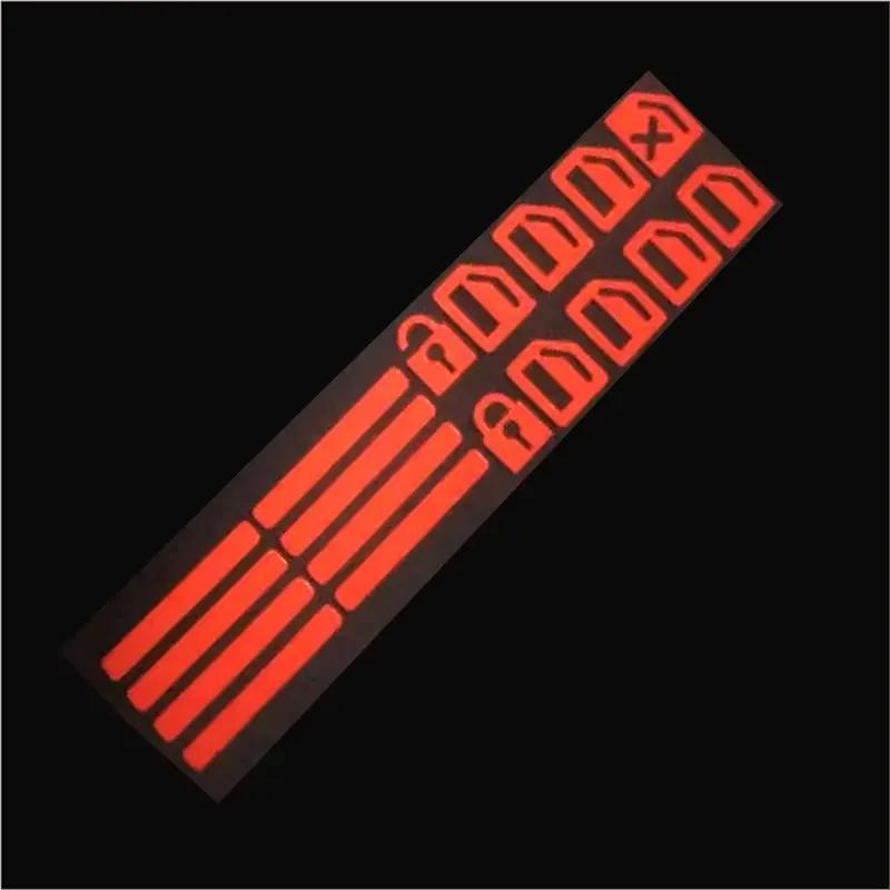 Car Fluorescent Luminous Button Sticker Door Window Lift Night Safety Switch Car Style Decal Switches Relay Decoration Decor